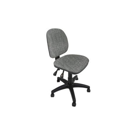 Silla Operativa 1002 Regia sin Brazos,con respaldo ajustable, en Tela Addison Silver