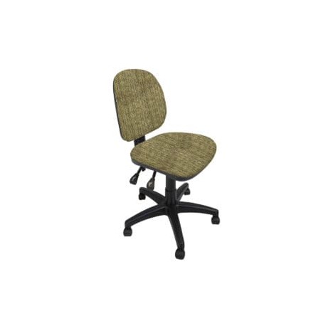 Silla Operativa 1002 Regia sin Brazos,con respaldo ajustable, en Tela Stanley Oro