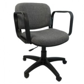 Silla Operativa Allegro con Brazos en Tela Addison Color Gris