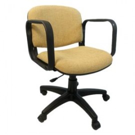 Silla Operativa Allegro con Brazos en Tela Addison Color Mango