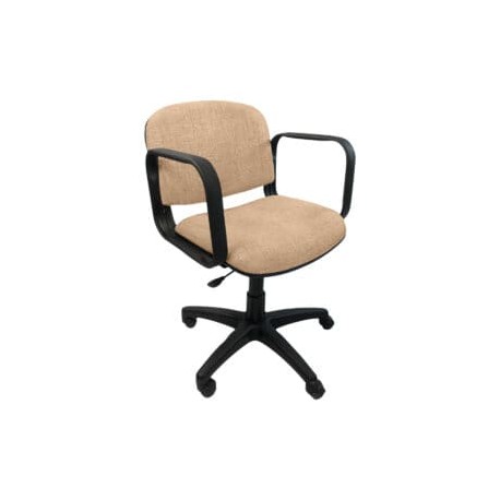 Silla Operativa Allegro con Brazos en Tela Adison Color Camello