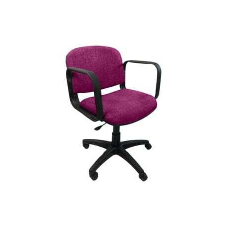 Silla Operativa Allegro con Brazos en Tela Adison Color Fiusha