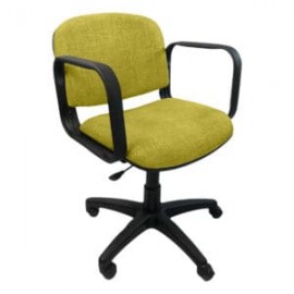 Silla Operativa Allegro con Brazos en Tela Adison Color Pera