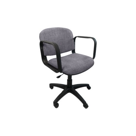 Silla Operativa Allegro con Brazos en Tela Adison Color Plata
