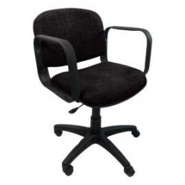 Silla Operativa Allegro con Brazos en Tela Adison Color Plomo