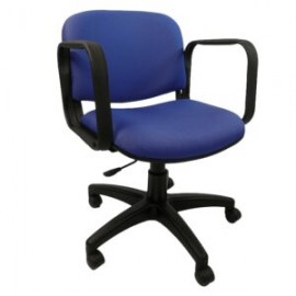 Silla Operativa Allegro con Brazos en Tela Mini Color Azul Eléctrico