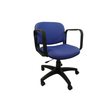 Silla Operativa Allegro con Brazos en Tela Mini Color Azul Eléctrico