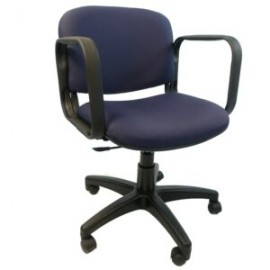 Silla Operativa Allegro con Brazos en Tela Mini Color Azul Marino