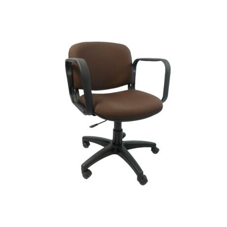Silla Operativa Allegro con Brazos en Tela Mini Color Café