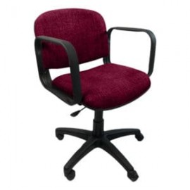Silla Operativa Allegro con Brazos en Tela Mini Color Cereza