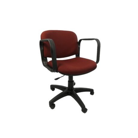 Silla Operativa Allegro con Brazos en Tela Mini Color Ciruela