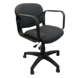 Silla Operativa Allegro con Brazos en Tela Stanley Color Azul Marino
