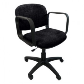 Silla Operativa Allegro con Brazos en Tela Stella Color negro