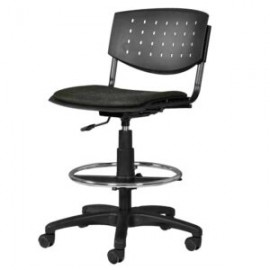 Silla Cajero Brecia Tela Mini Negro