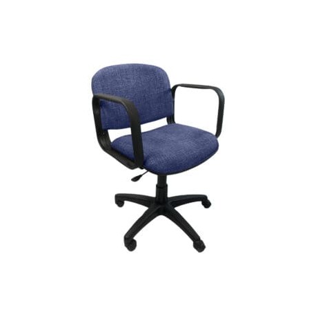 Silla Operativa Allegro con Brazos en Tela Stella Color Plumbago
