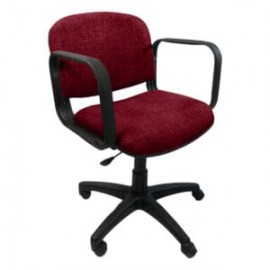 Silla Operativa Allegro con Brazos en Tela Stella Color Vino