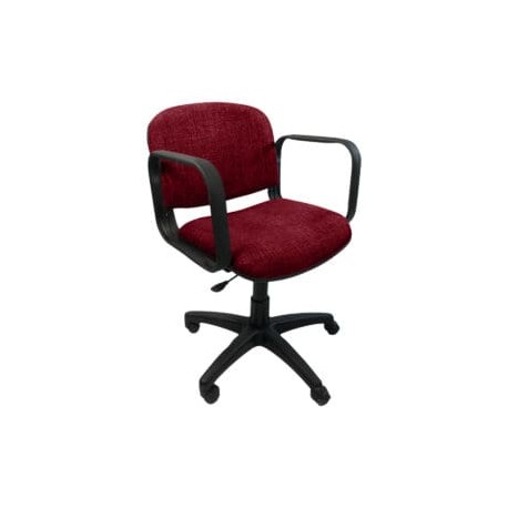 Silla Operativa Allegro con Brazos en Tela Stella Color Vino