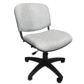 Silla Operativa Allegro sin Brazos en Tela Addison Color Silver