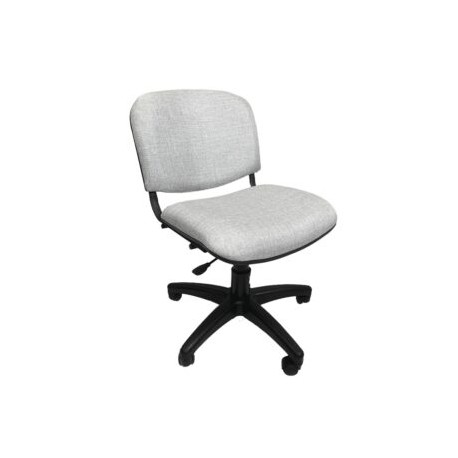 Silla Operativa Allegro sin Brazos en Tela Addison Color Silver