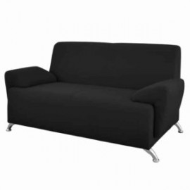Sofa? Imanet de 2 plazas, en Tela Escorial Color Negro