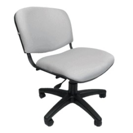 Silla Operativa Allegro sin Brazos en Tela Mini Color Acero