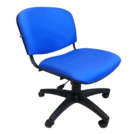 Silla Operativa Allegro sin Brazos en Tela Mini Color Azul Eléctrico