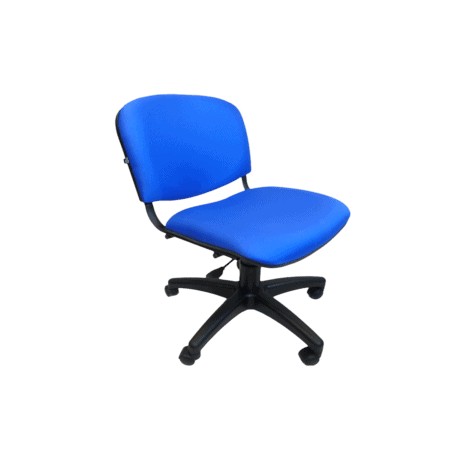 Silla Operativa Allegro sin Brazos en Tela Mini Color Azul Eléctrico