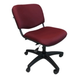 Silla Operativa Allegro sin Brazos en Tela Mini Color Ciruela