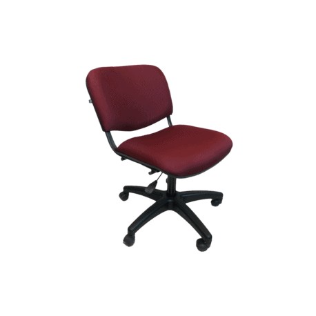 Silla Operativa Allegro sin Brazos en Tela Mini Color Ciruela