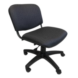 Silla Operativa Allegro sin Brazos en Tela Stanley Color Azul Marino