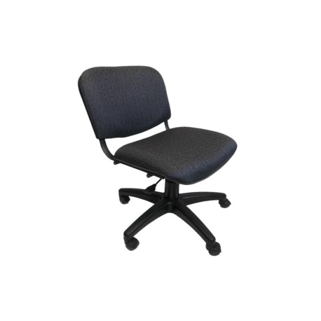Silla Operativa Allegro sin Brazos en Tela Stanley Color Azul Marino