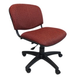 Silla Operativa Allegro sin Brazos en Tela Stanley Color Ciruela