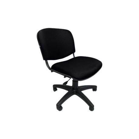 Silla Operativa Allegro sin Brazos en Tela Stella Color negro