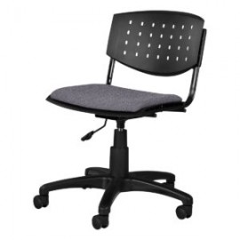 Silla Operativa Brecia Tela Adison Color Plata