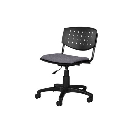 Silla Operativa Brecia Tela Adison Color Plata