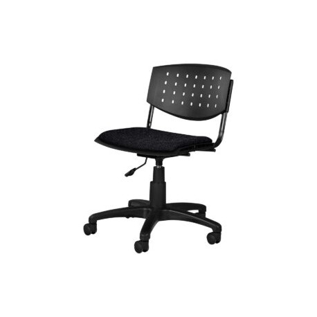Silla Operativa Brecia Tela Stella Color negro
