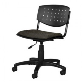 Silla Operativa Brecia, asiento en Tela Stanley Oxford y respaldo en poliuretano perforado