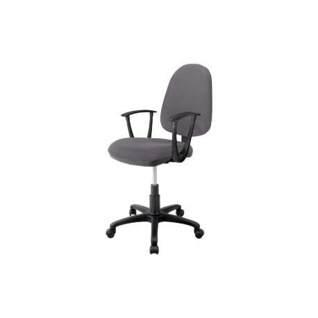 Silla operativa con brazos clasica 1512 Tela Adison Color Grey