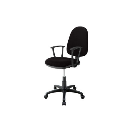 Silla operativa con brazos clasica 1512 Tela Adison Color Plomo