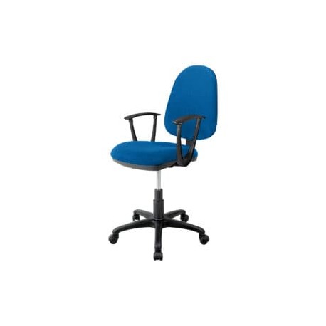 Silla operativa con brazos clasica 1512 Tela Stella Color Pizarra