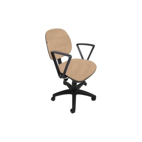 Silla operativa con Brazos Regia 1011 Tela Adison Color Camello