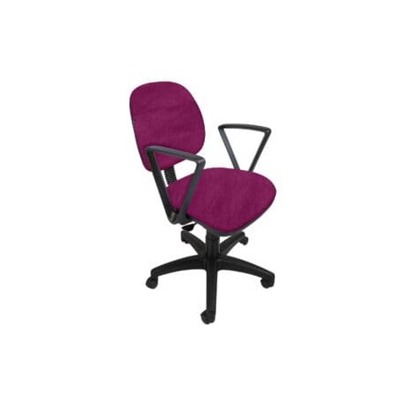 Silla operativa con Brazos Regia 1011 Tela Adison Color Fiusha