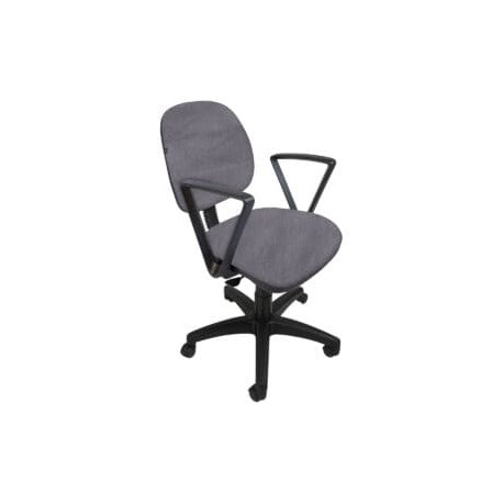 Silla operativa con Brazos Regia 1011 Tela Adison Color Plata