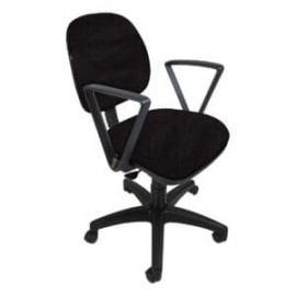 Silla operativa con Brazos Regia 1011 Tela Adison Color Plomo