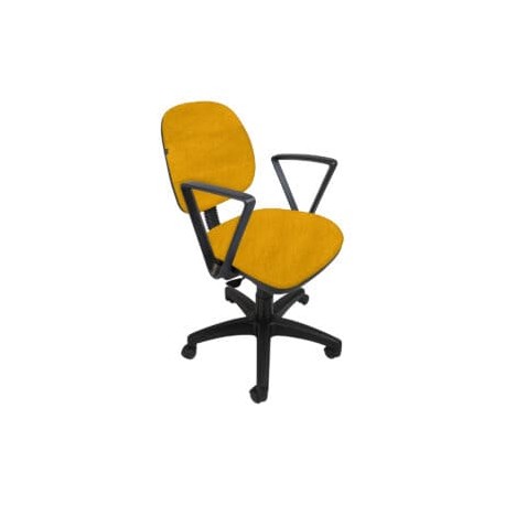Silla operativa con Brazos Regia 1011 Tela Mini Color Amarillo