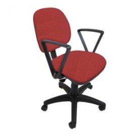 Silla Operativa con Brazos Regia 1011 Tela Mini Coral