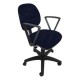 Silla operativa con Brazos Regia 1011 Tela Stella Color Marino