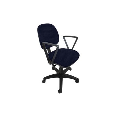Silla operativa con Brazos Regia 1011 Tela Stella Color Marino