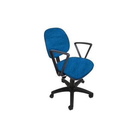 Silla operativa con Brazos Regia 1011 Tela Stella Color Pizarra