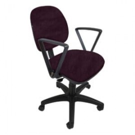 Silla operativa con Brazos Regia 1011 Tela Stella Color Violeta